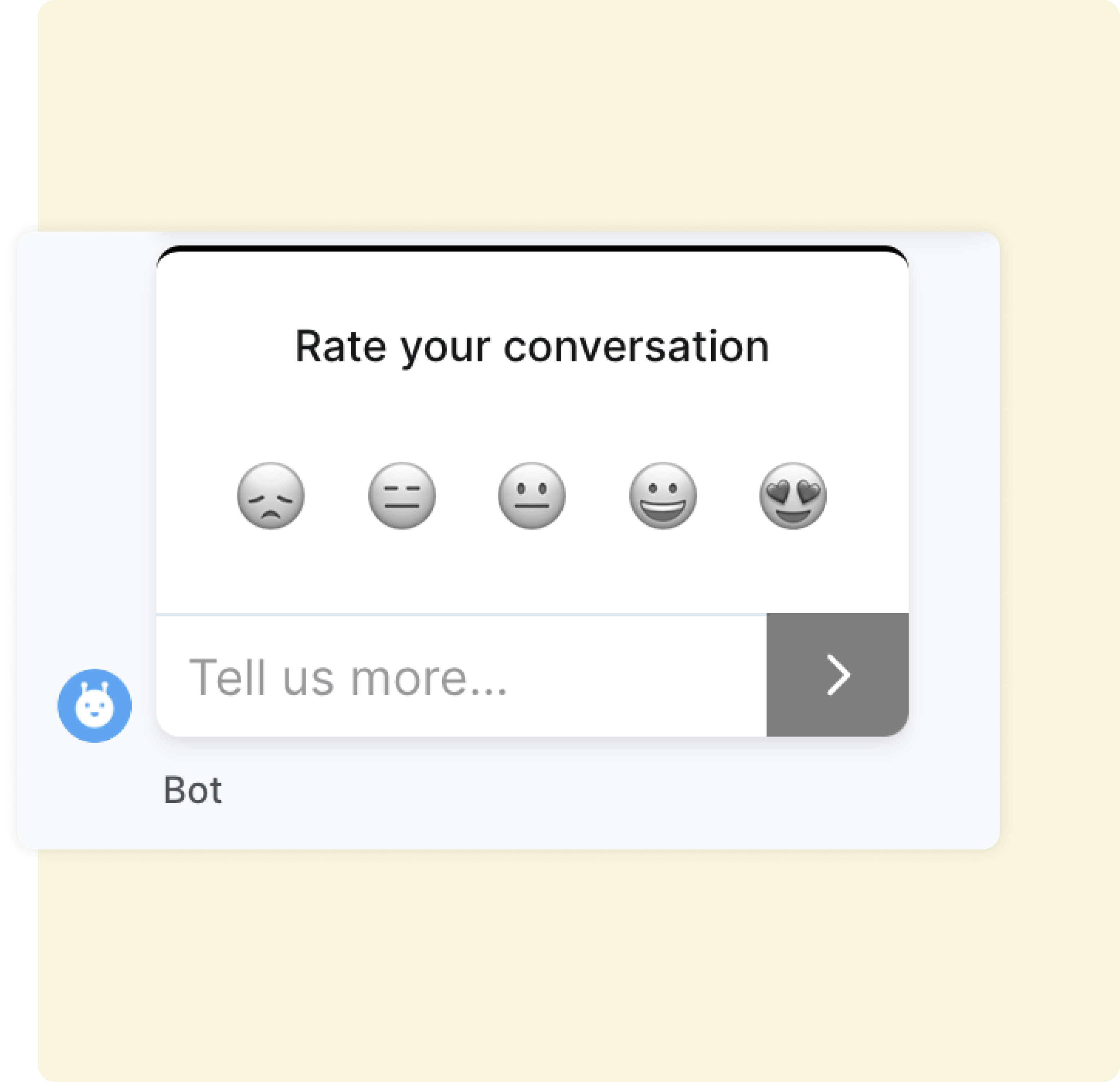 Permita que seus clientes se expressem com emojis.