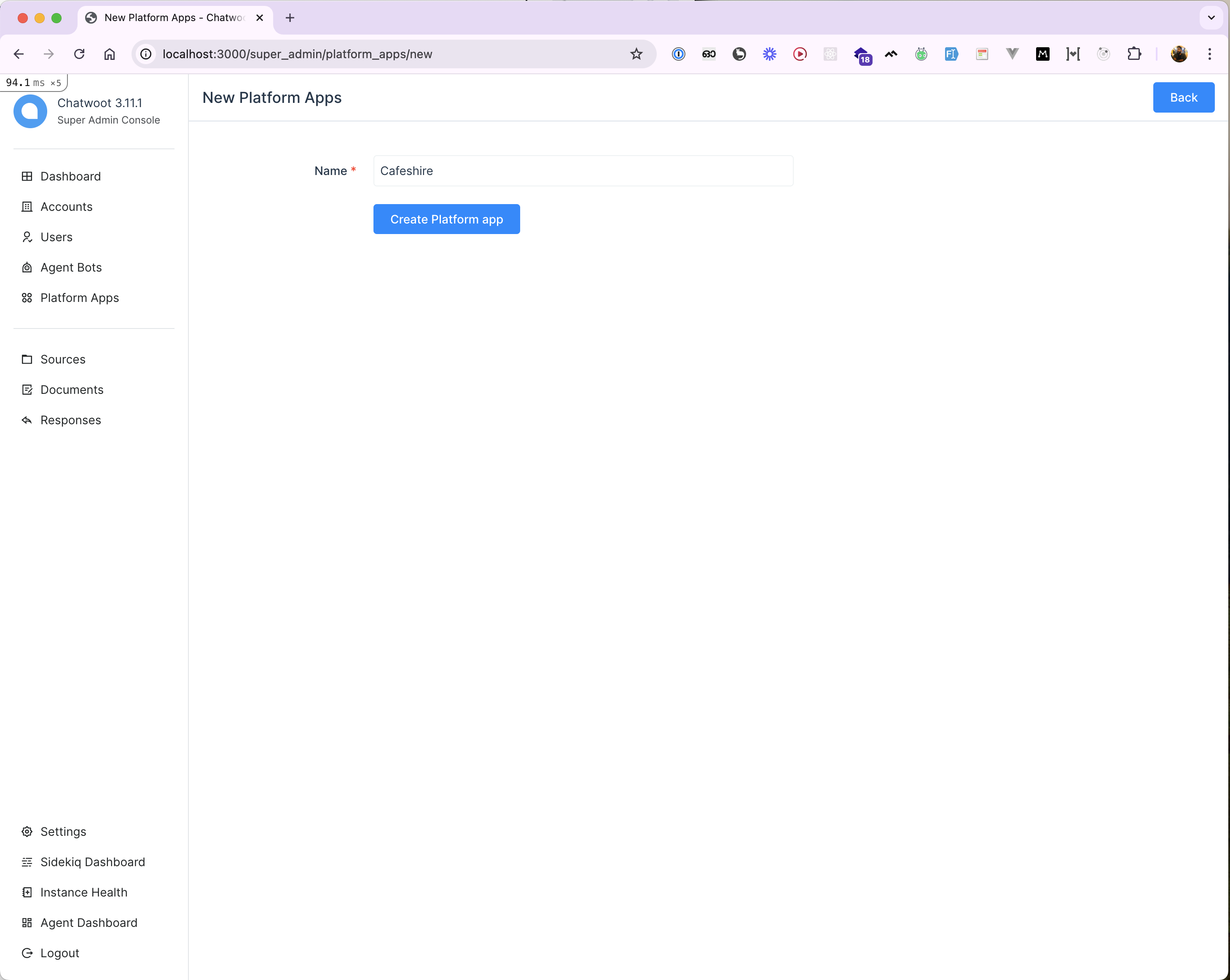 Criar aplicativo de plataforma